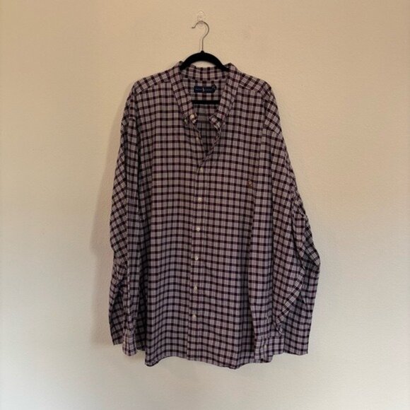 Ralph Lauren Other - Ralph Lauren Mens Size 5XB Purple Plaid Button Down Shirt